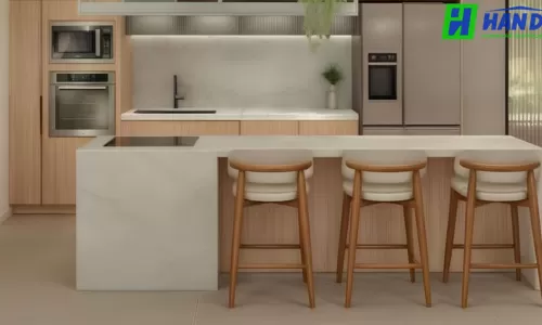 Dự Án Thi Công Tủ Bếp Kết Hợp Đảo Bếp Hiện Đại