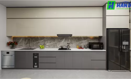 Thi Công Tủ Bếp Cao Cấp Với Hệ Phụ Kiện Thông Minh
