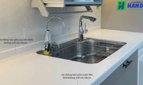 Thi công bếp tối giản hiện đại cho nhà phố tại Hải Phòng