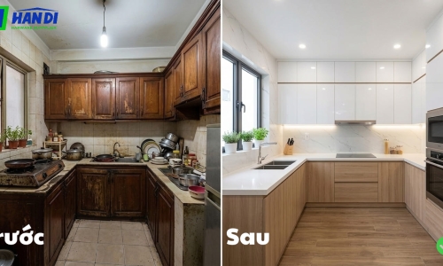 Dự Án Cải Tạo Tủ Bếp Quận 12: Hành Trình “Lột Xác” Công Năng & Thẩm Mỹ 