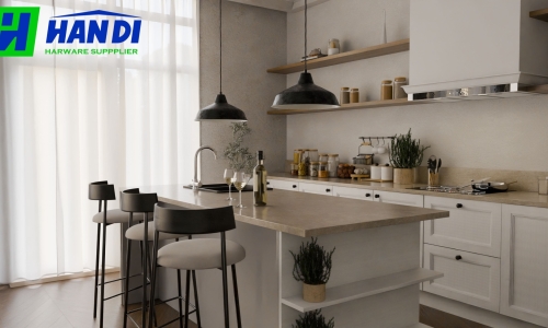 Bố Trí Tủ Bếp Kết Hợp Bàn Ăn Sao Cho Hợp Lý?