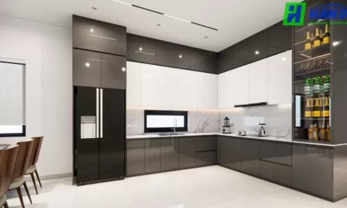 Thi Công Tủ Bếp Acrylic Trọn Gói Cho Không Gian Bếp Hiện Đại