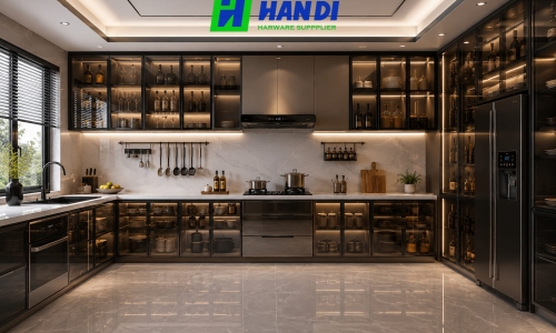 Top Mẫu Tủ Bếp Hợp Kim Nhôm Cánh Kính Được Ưa Chuộng Nhất Hiện Nay