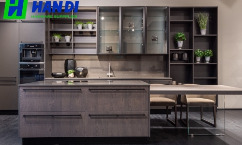 Những Mẫu Tủ Bếp Inox Cánh Kính Cao Cấp 