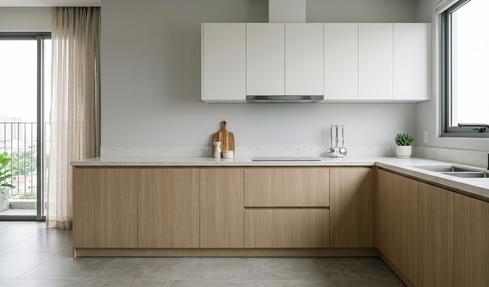 THIẾT KẾ TỦ BẾP GOOXX PHỦ MELAMINE