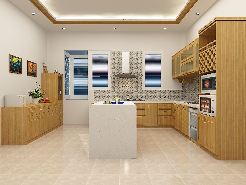 Lựa chọn màu sắc thiết kế tủ bếp đẹp hợp mệnh phong thủy ngũ hành