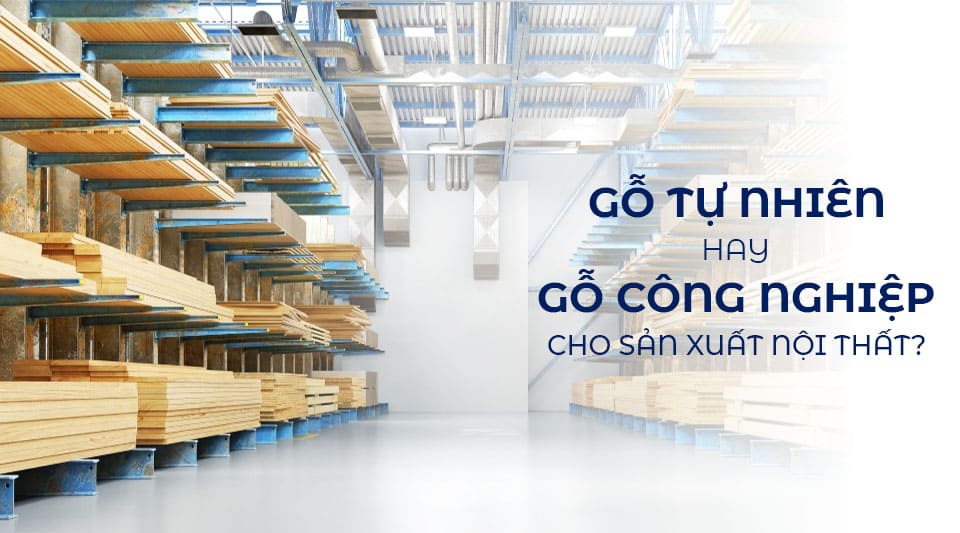 So sánh gỗ tự nhiên và gỗ công nghiệp trong thiết kế tủ bếp