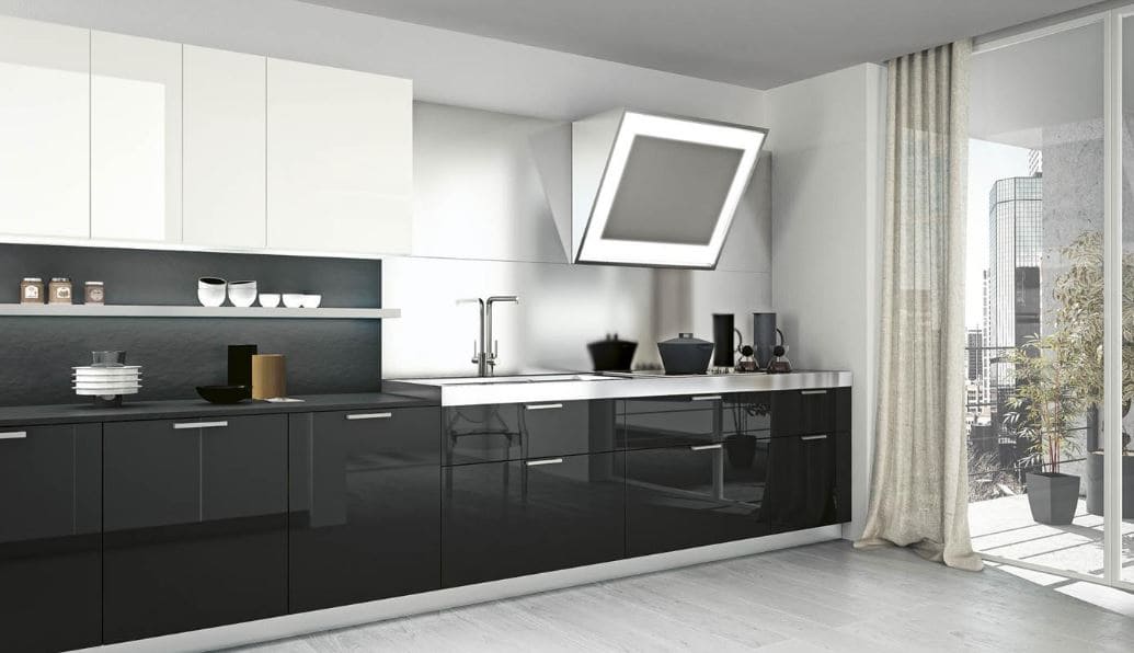 Thi công tủ bếp acrylic hiện đại tối ưu không gian sử dụng