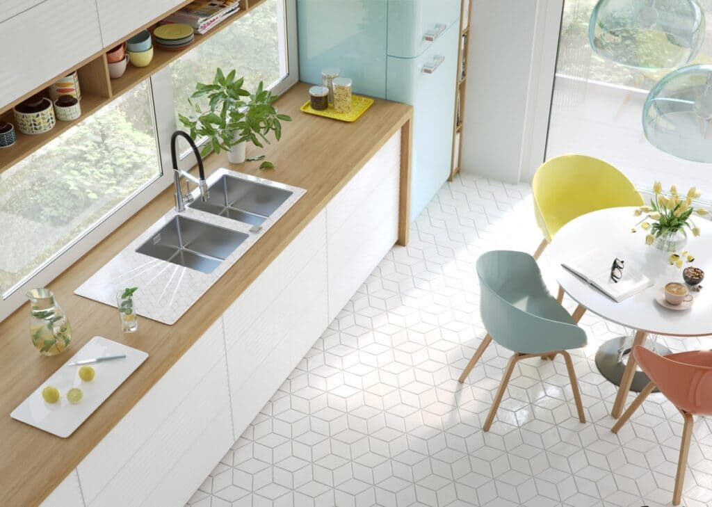 Thiết kế tủ bếp tối giản hiện đại