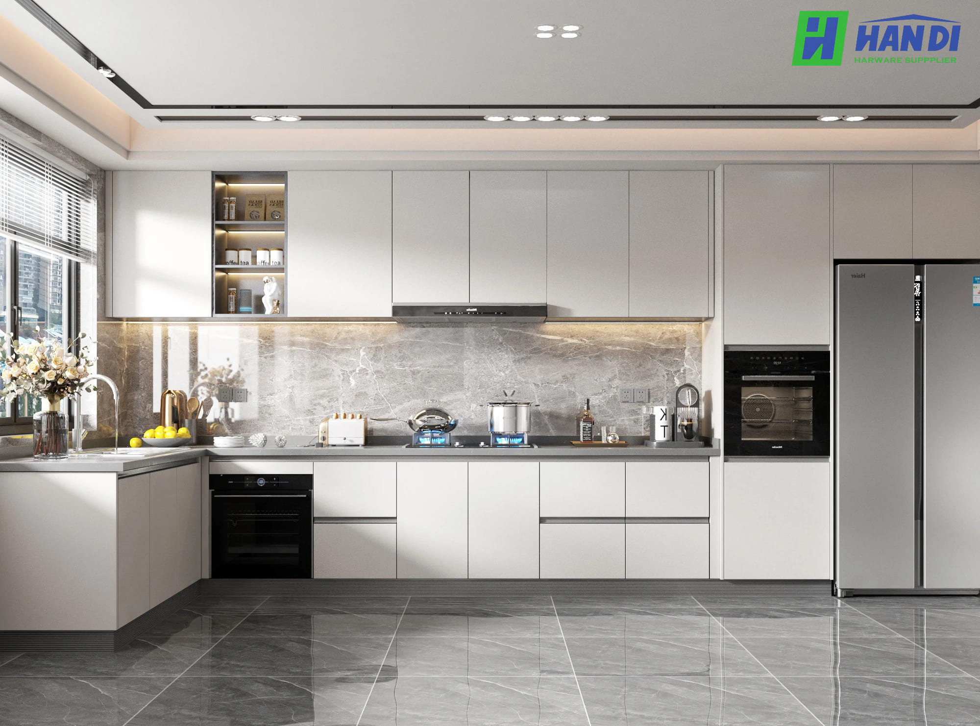 Tư vấn bố trí bếp chữ I