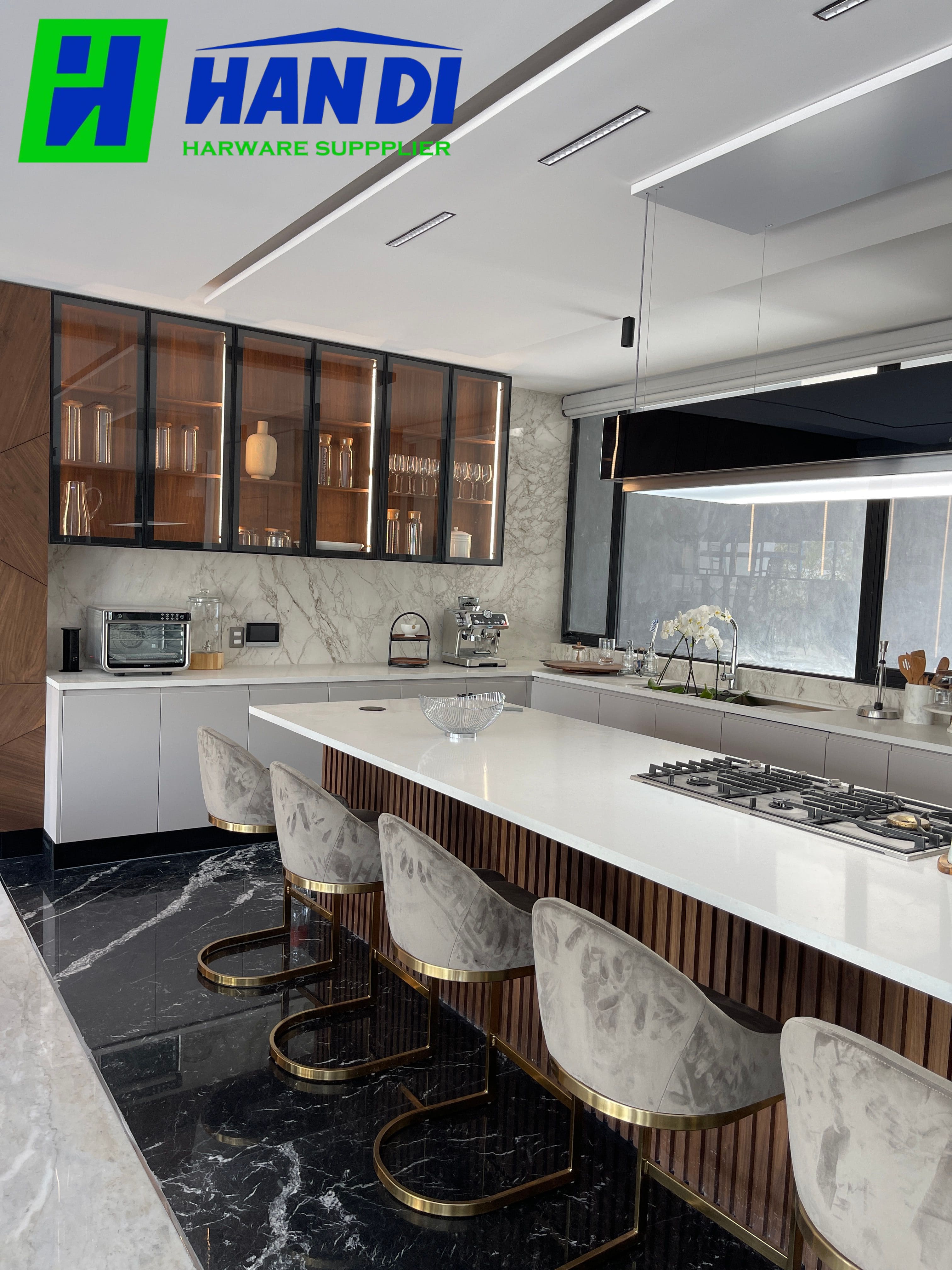 Tủ Bếp Inox Cánh Kính HANDI