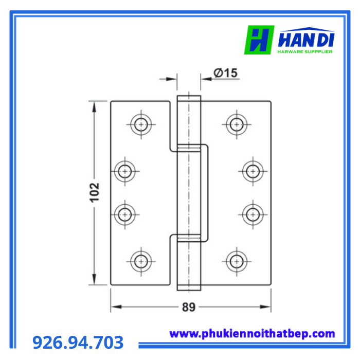 Bản lề chịu lực HAFELE 926.94.703