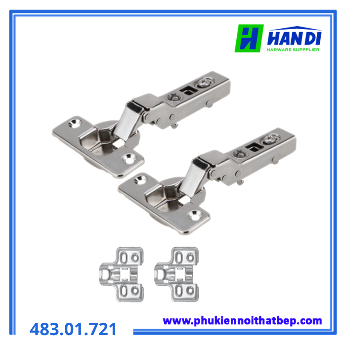 Bản lề DIY inox trùm nửa HAFELE 483.01.721