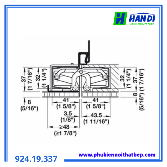 Bản lề âm HAFELE 924.19.337