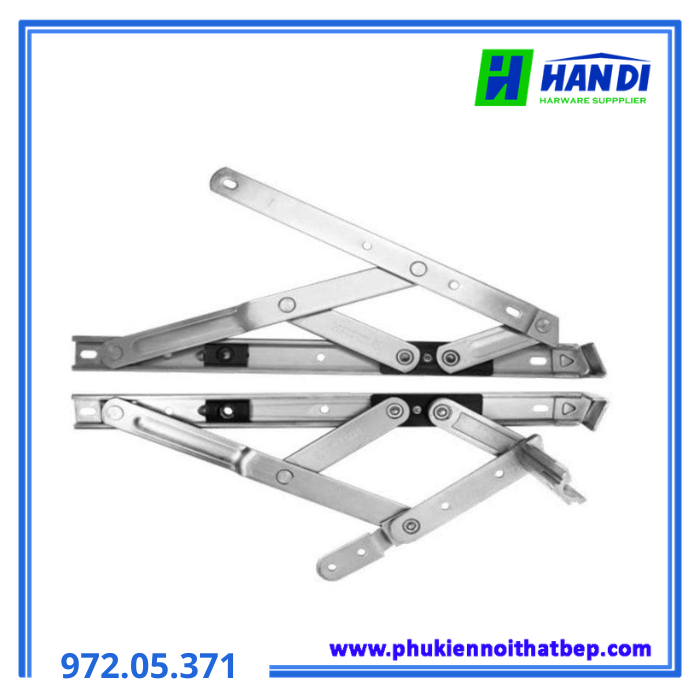 Bản lề chữ A trái 12", góc mở 45/82 độ HAFELE 972.05.371
