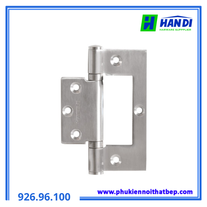 Bản lề cửa Inox Mờ 100x70x2.5mm HAFELE 926.96.100
