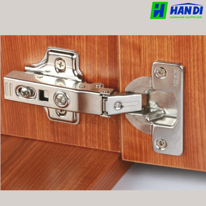 Bản lề giảm chấn trùm nửa inox gỗ dày HAFELE 334.15.000