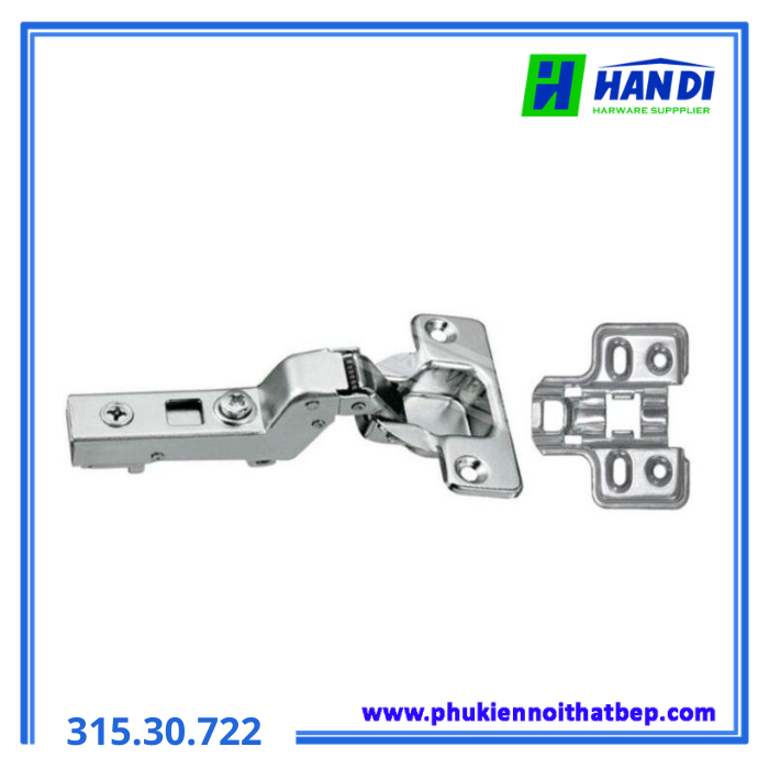 Bản lề giảm chấn trùm nửa trượt HAFELE 315.30.722