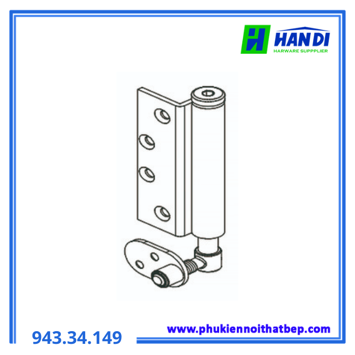 Bản lề giữa cho bộ trục xoay mộng HAFELE 943.34.149