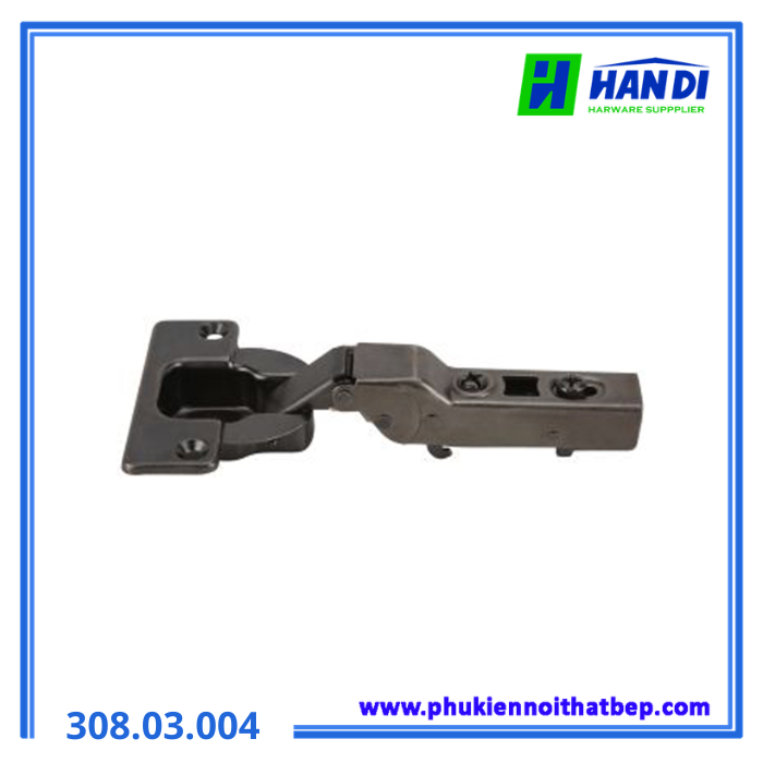 Bản lề gỗ dày trùm nửa đen HAFFELE 308.03.004