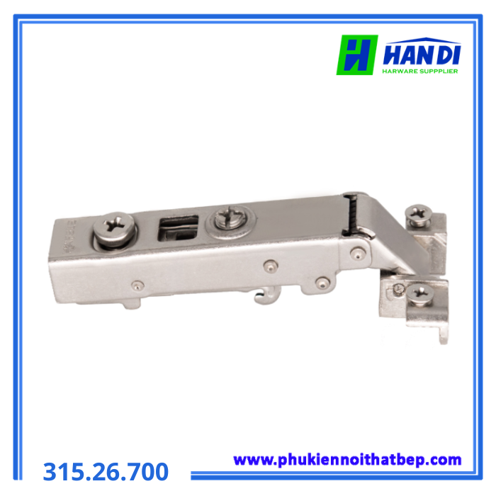 Bản lề khung nhôm đố nhỏ trùm ngoài HAFELE 315.26.700