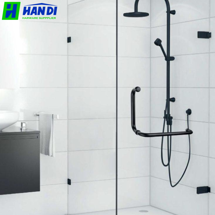 Bản lề kính kính 135º đen HAFELE 981.77.905