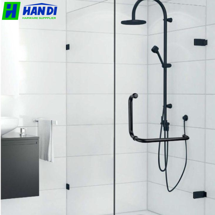 Bản lề kính kính 90 độ đen HAFELE 981.77.907