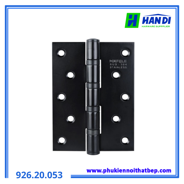 Bản lề lá 4 vòng bi đen HAFELE 926.20.053