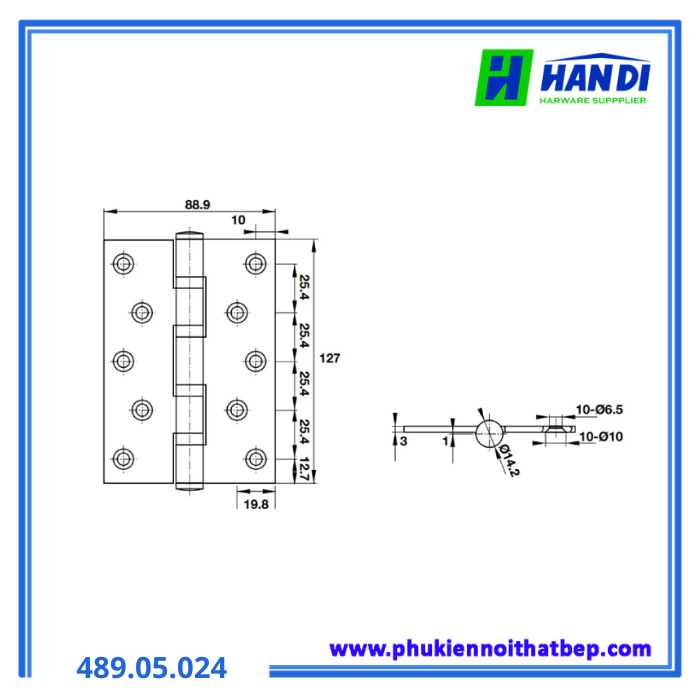Bản lề lá DIY HAFELE 489.05.024