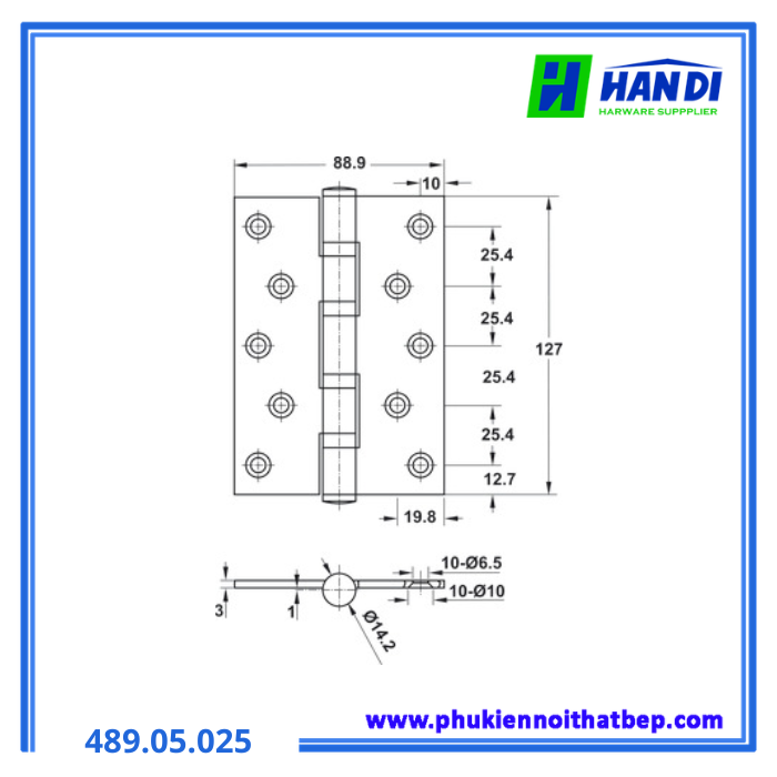 Bản lề lá DIY HAFELE 489.05.025