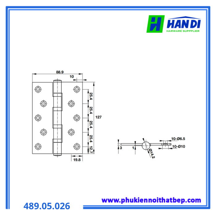  Bản lề lá DIY HAFELE 489.05.026