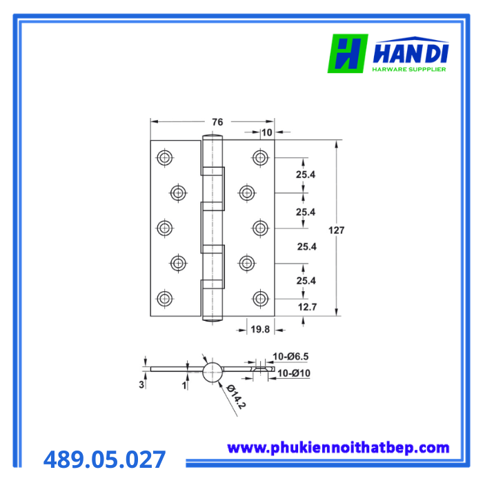 Bản lề lá DIY HAFELE 489.05.027