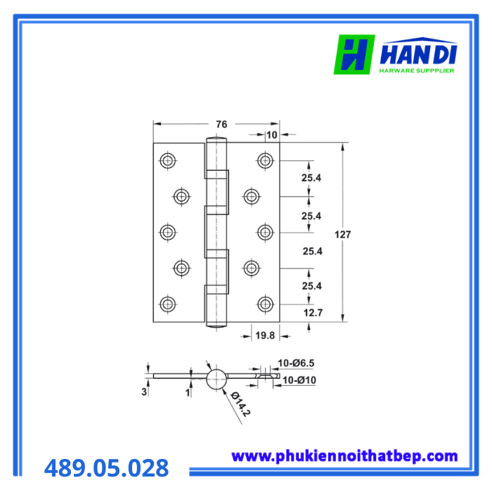 Bản lề lá DIY HAFELE 489.05.028