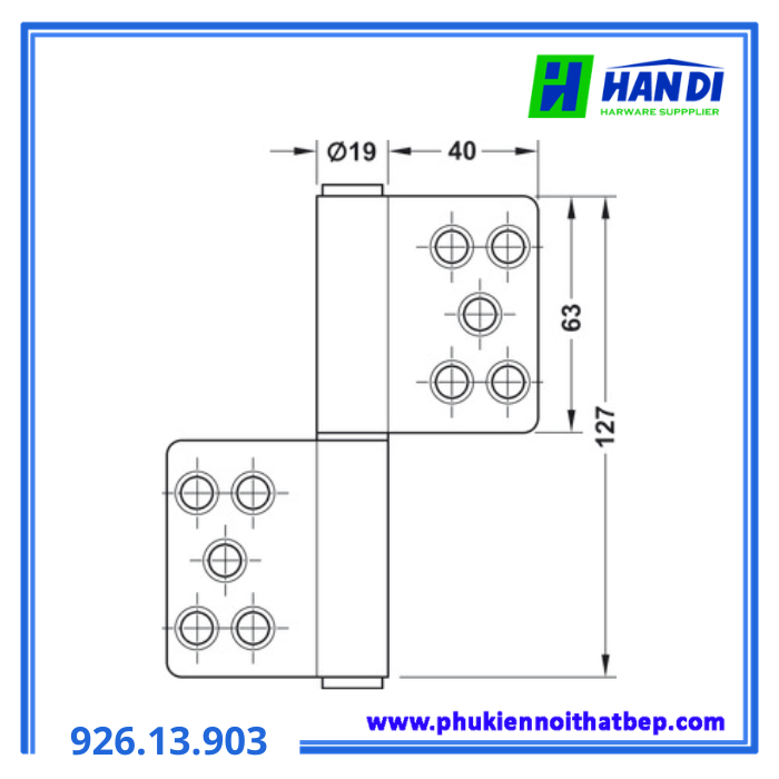 Bản lề nâng hạ HAFELE 926.13.903