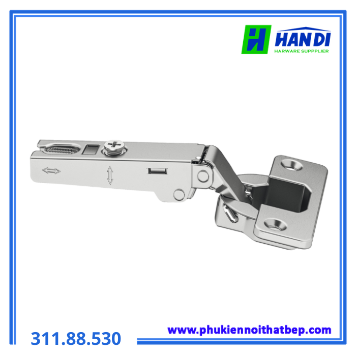 Bản lề trượt không giảm chấn trùm ngoài HAFELE 311.88.530