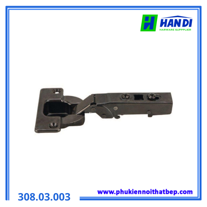 Bản lề gỗ dày trùm ngoài đen HAFELE 308.03.003