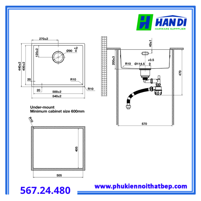 Hafele 567.24.480