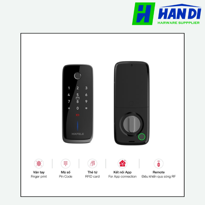 Khóa điện tử MR2501B màu đen HAFELE 499.21.226