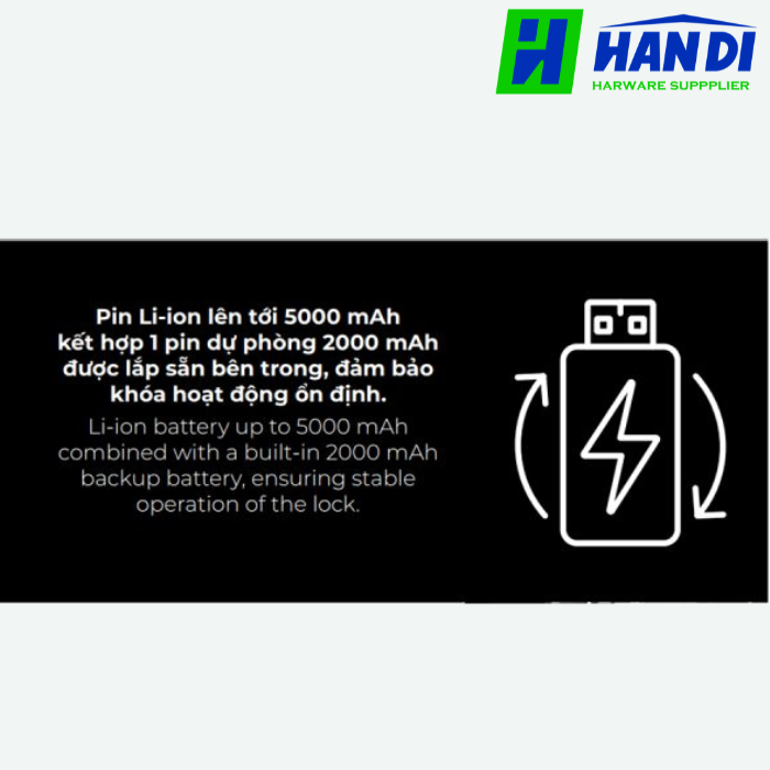 Khóa điện tử PP2502W màu đen HAFELE 488.21.223