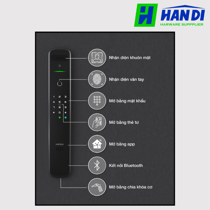 Khóa điện tử PP9100 màu đen HAFELE 912.20.697