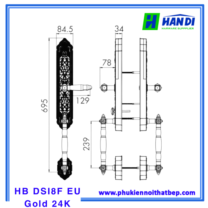 HB DSI8F EU Gold 24K