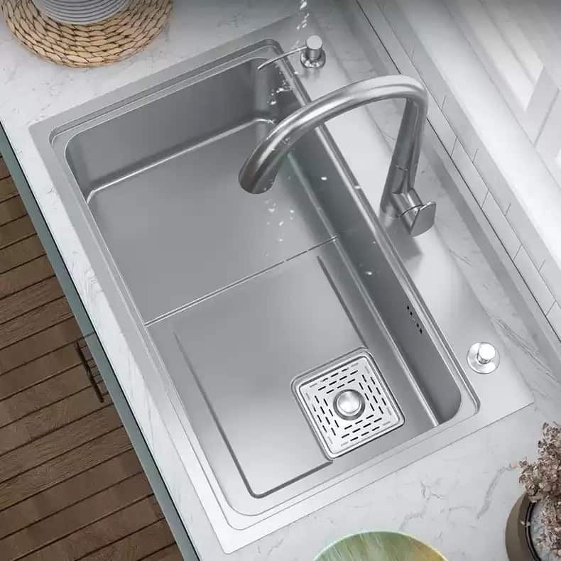 chậu vòi inox 304 handi