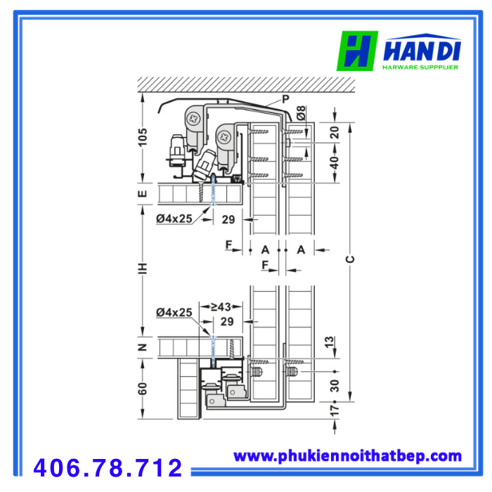 ray trượt dưới F-Li44