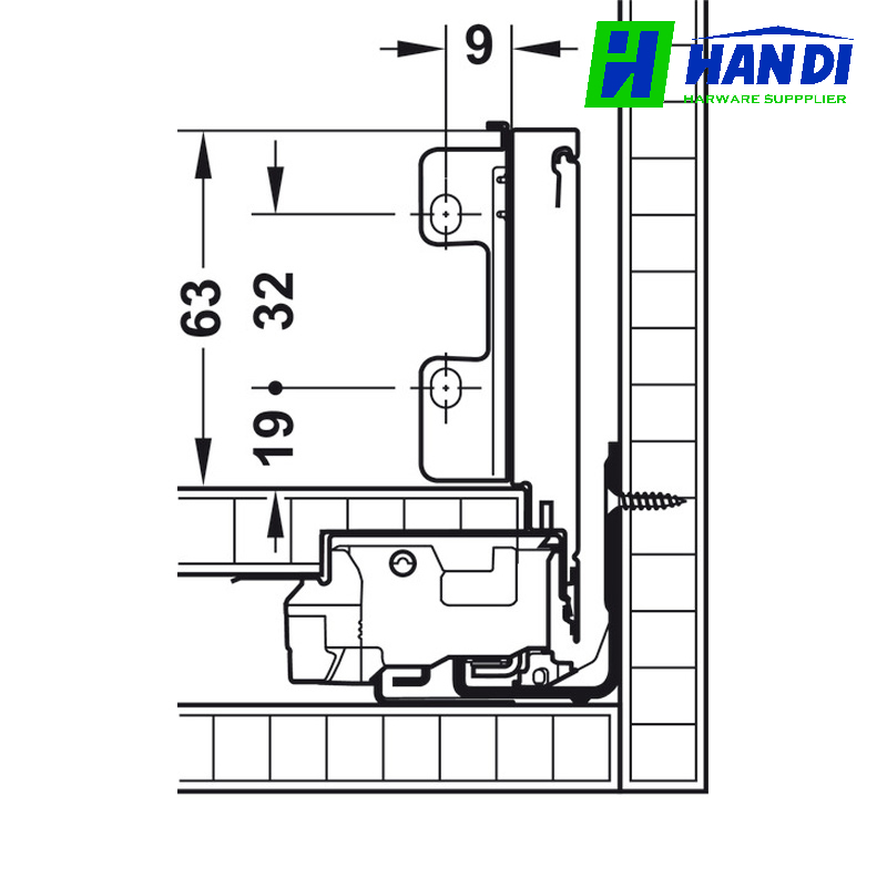 Ray Hộp BLUM LEGRABOX INOX M 5203456