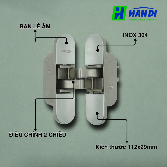 Bản lề Âm IMUNDEX- 701.16.308
