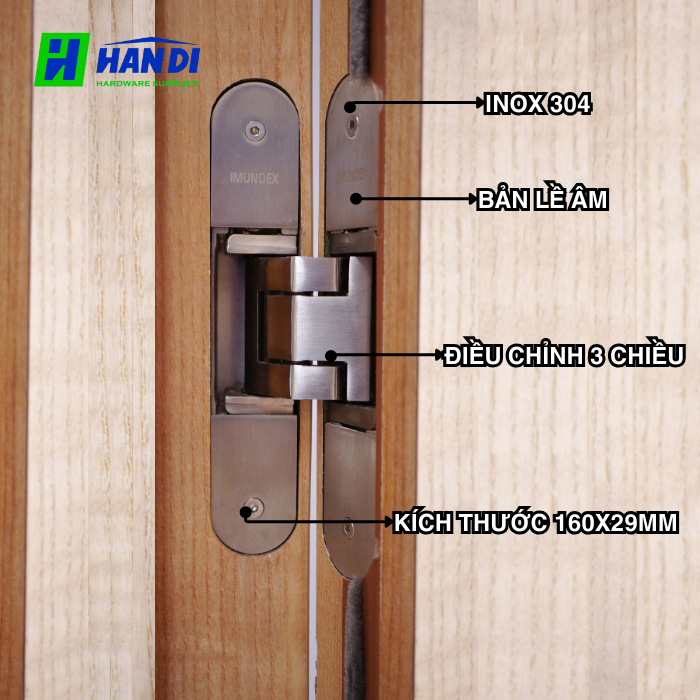 Bản lề Âm IMUNDEX 701.16.408