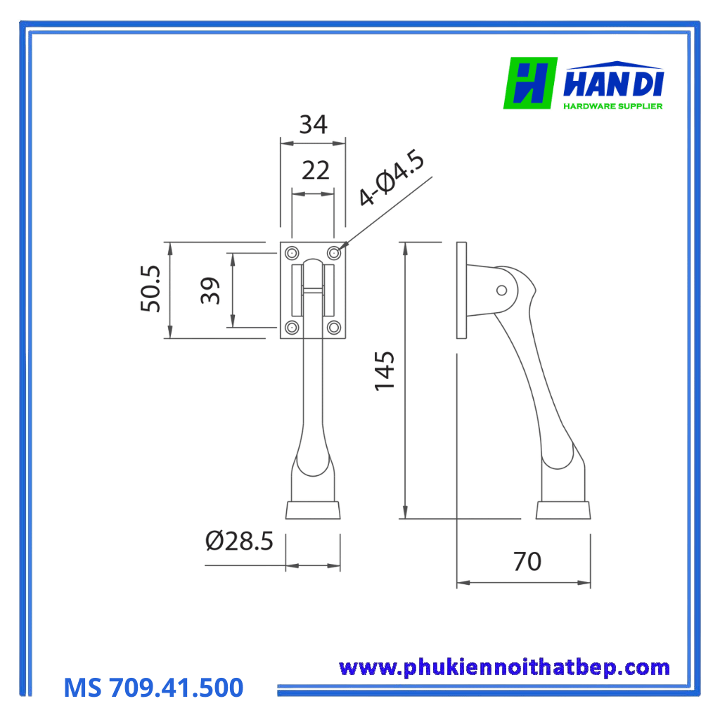 Chân chống cửa giữ cửa 