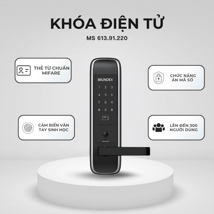 Khóa Điện Tử IMUNDEX 613.91.220