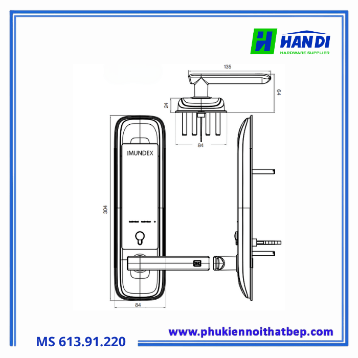 Khóa Điện Tử IMUNDEX 613.91.220