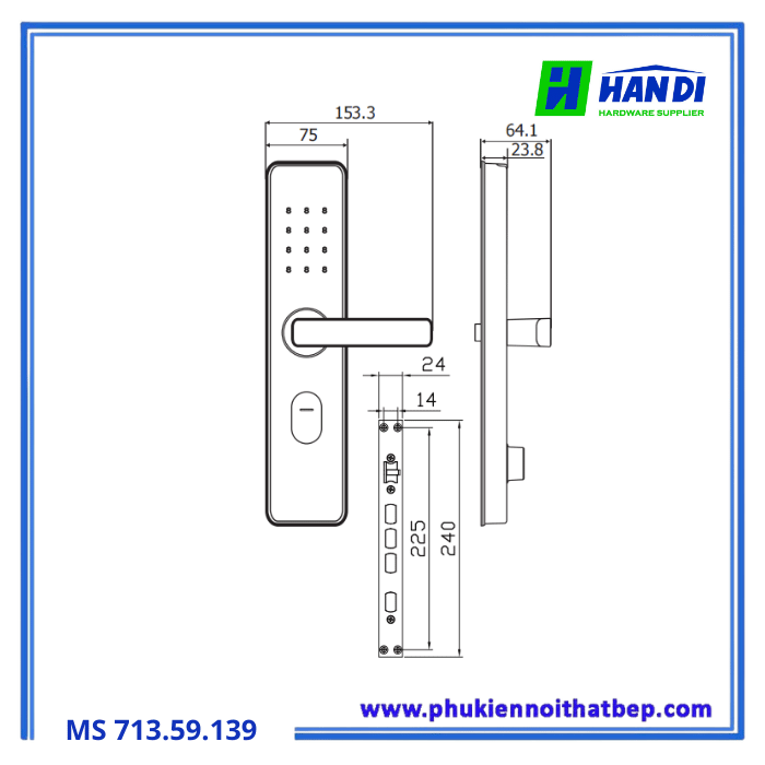 Khóa điện tử IMUNDEX 713.59.139